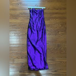 Purple Sequin Dress
